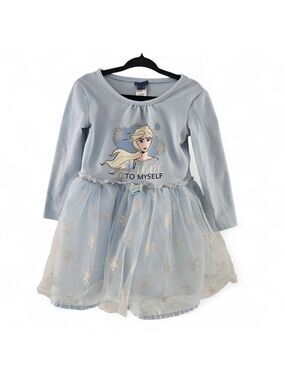 5/$25 Disney Frozen II Toddler Elsa Dress 2T Blue Tulle Skirt